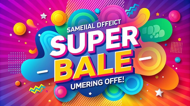 um cartaz para uma super venda para uma super vendas