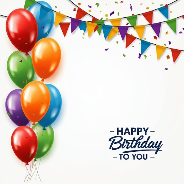 Um cartaz que diz feliz aniversário para ti.