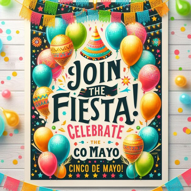 Um cartaz que diz " Venha à festa de aniversário "