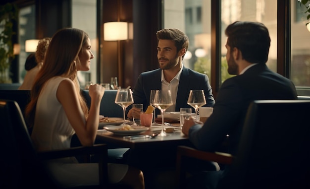 Um casal a jantar num restaurante, um dos quais tem um menu para os seus próprios itens pessoais.