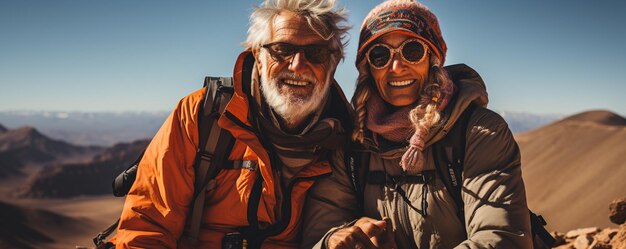 Um casal aposentado viajando pelo mundo