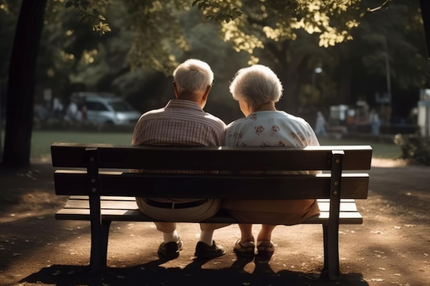 Um casal velho no banco, um romance aposentado, gera Ai.