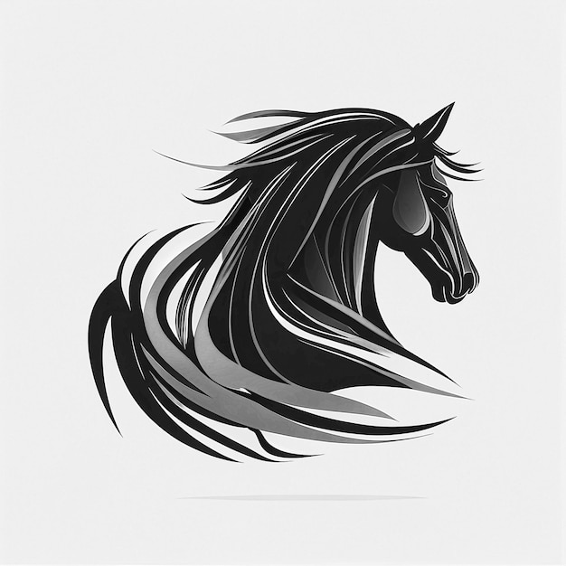 Um cavalo com uma crina é um símbolo de um cavalo.