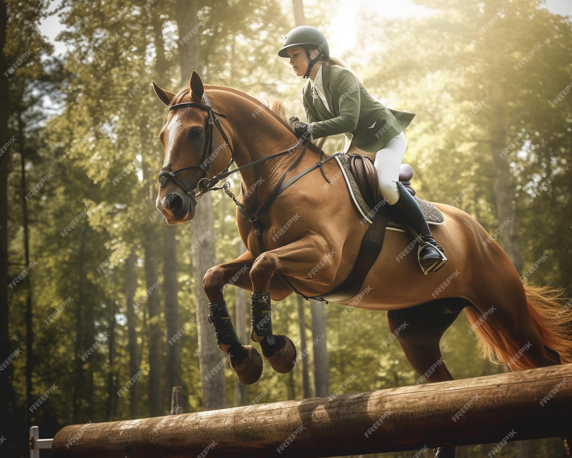 Foto de Cavalo Pulando Uma Cerca e mais fotos de stock de Cross-country  equestre - Cross-country equestre, Cavalo - Família do cavalo, Cavalgar -  iStock