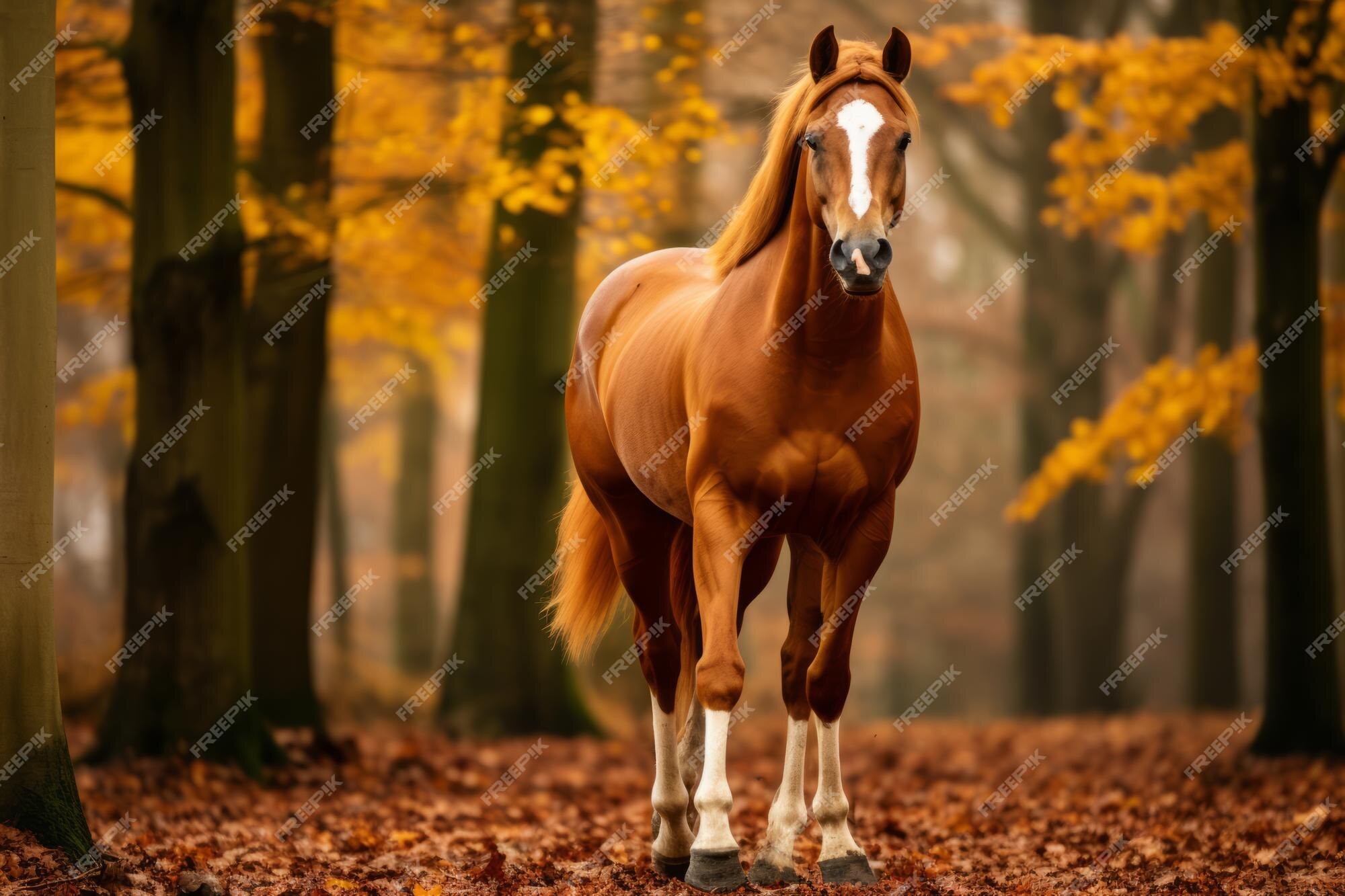 Cara Pequena Do Cavalo Na Frente De Uma Floresta Do Pinho No Inverno Imagem  de Stock - Imagem de floresta, frente: 49381965