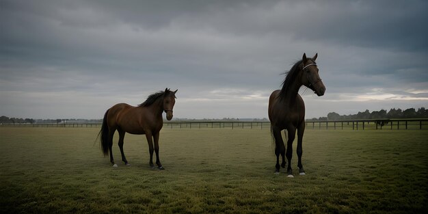 Um cavalo lindo e magnífico.