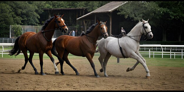 Um cavalo lindo e magnífico.