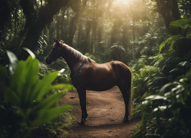 Um cavalo na selva