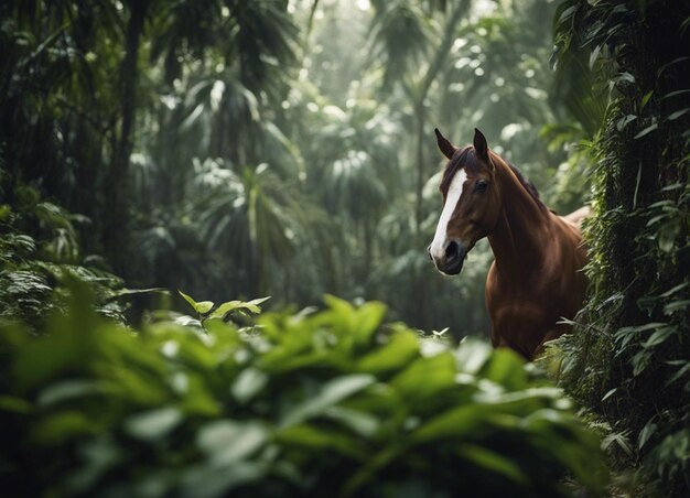 Um cavalo na selva