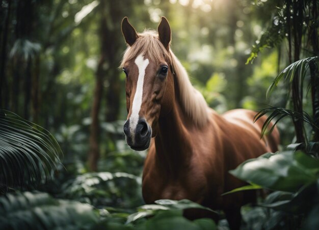 Um cavalo na selva