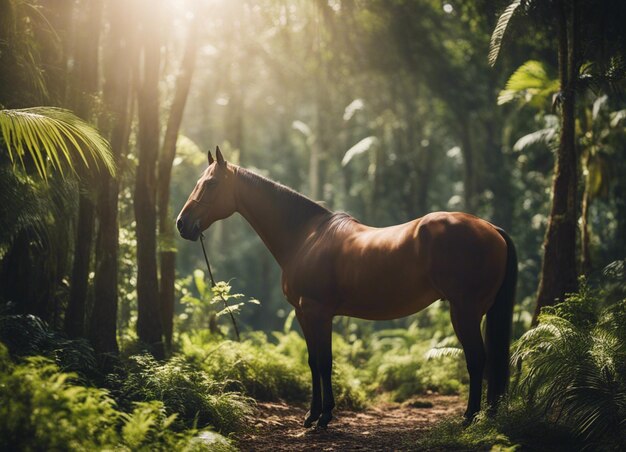 Um cavalo na selva
