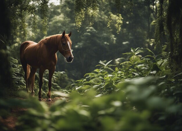 Um cavalo na selva