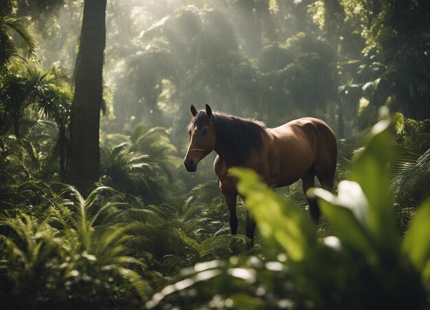 Um cavalo na selva