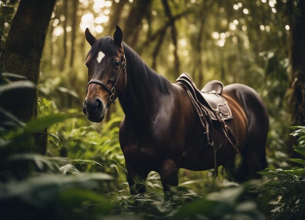 Um cavalo na selva