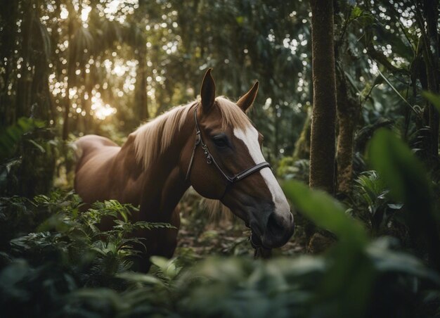 Um cavalo na selva