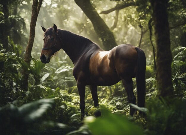 Um cavalo na selva