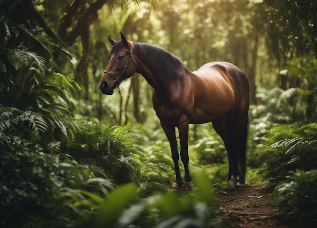 Um cavalo na selva