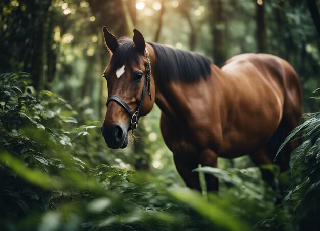 Um cavalo na selva