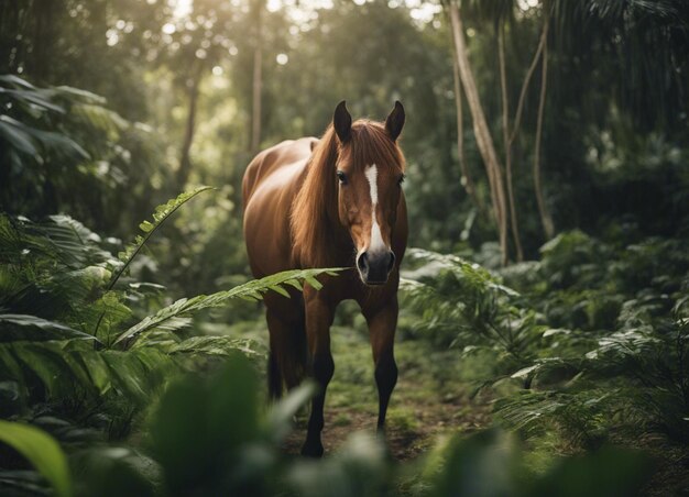 Um cavalo na selva