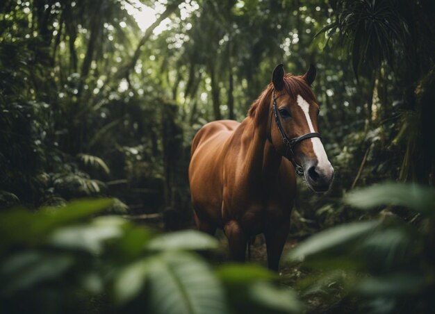 Um cavalo na selva