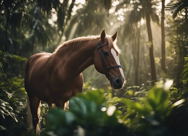 Um cavalo na selva