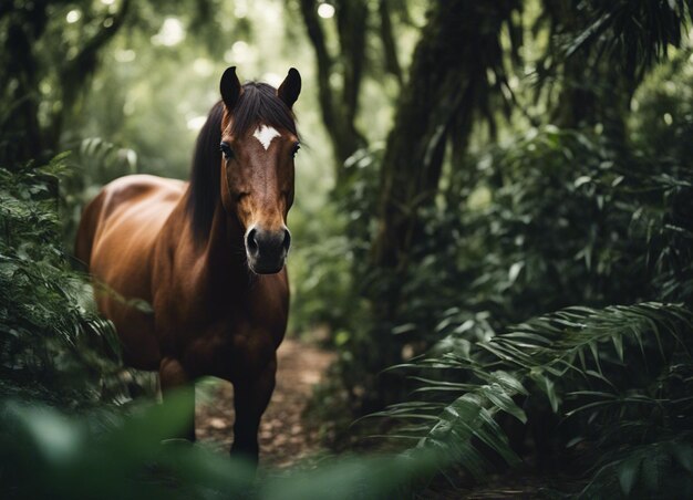 Um cavalo na selva