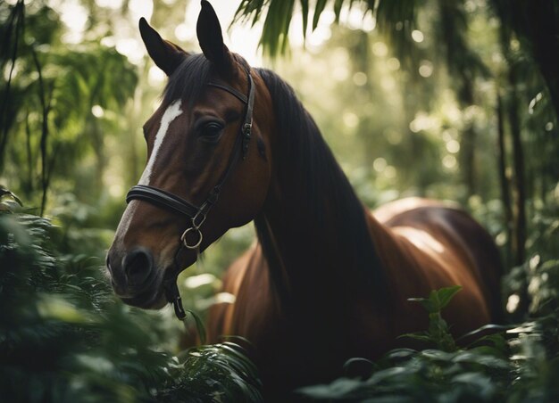 Um cavalo na selva