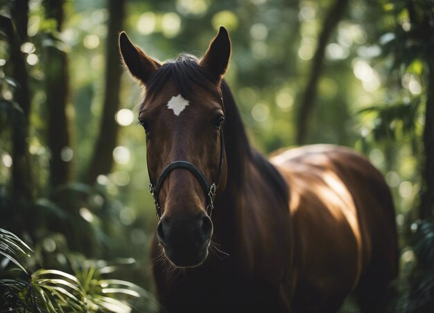 Um cavalo na selva