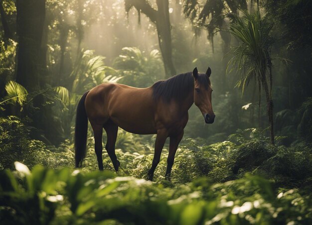 Um cavalo na selva