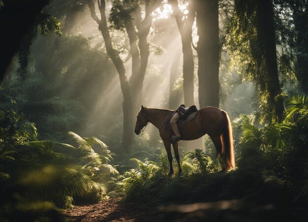 Um cavalo na selva