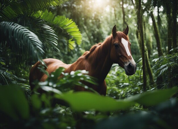 Um cavalo na selva