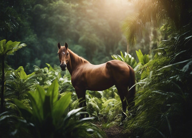 Um cavalo na selva