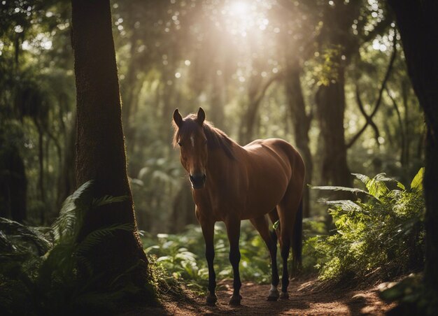 Um cavalo na selva