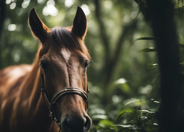 Um cavalo na selva