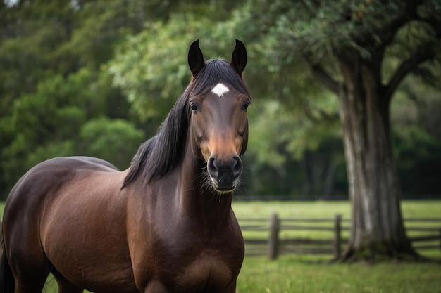 Um cavalo solitário.