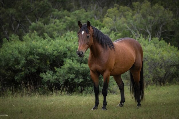 Um cavalo solitário.