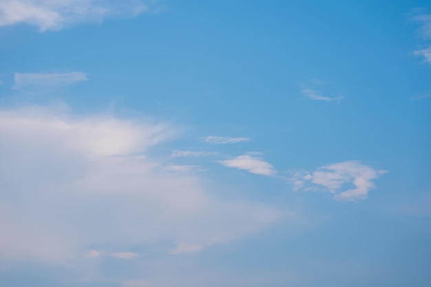 Um céu azul com nuvens e uma nuvem branca