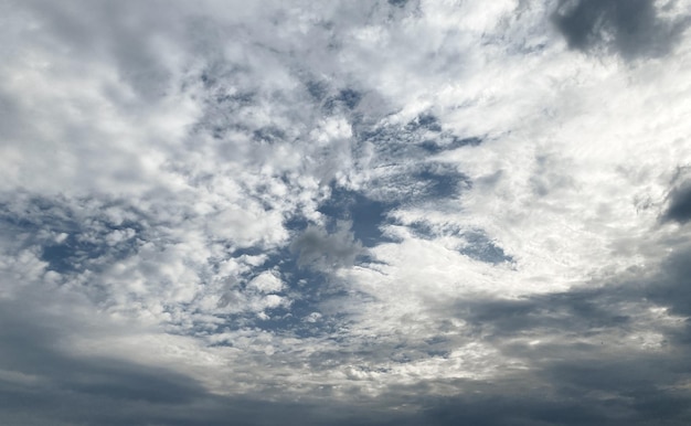 Um céu cheio de nuvens