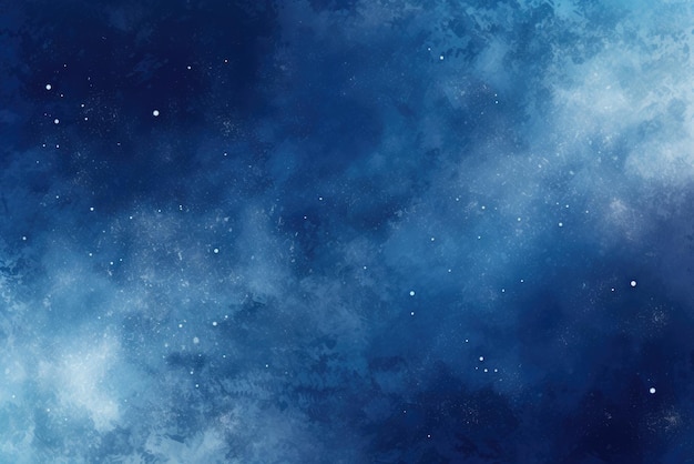 um céu noturno com estrelas cintilantes em um fundo azul e branco