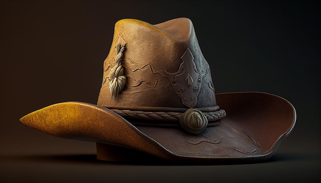 Um chapéu de cowboy com a palavra cowboy