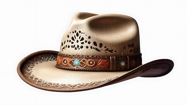 Foto um chapéu de cowboy.