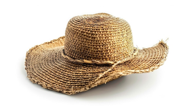 Um chapéu de palha com um chapéu de folha em cima que diz que ninguém sabe