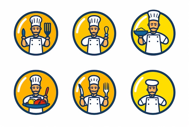 Um chef segurando um garfo e uma faca IA generativa