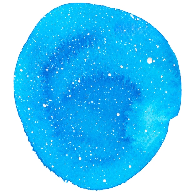 Um círculo azul com a palavra estrelas