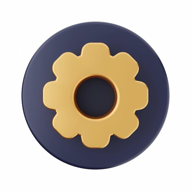 um círculo azul e dourado com um desenho dourado