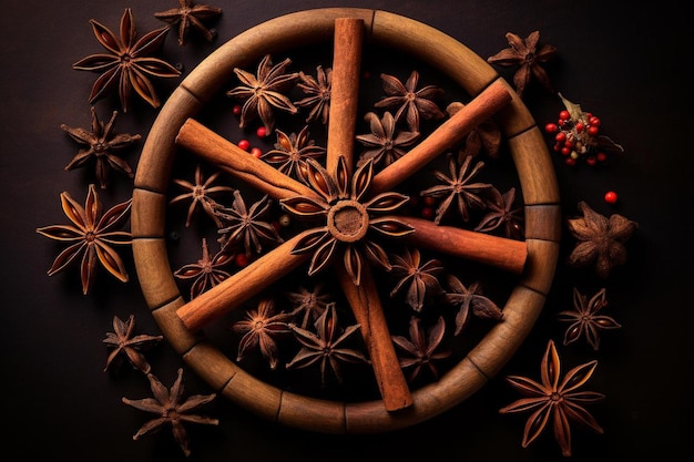 um círculo de madeira com uma roda de madeira que diz “não”.