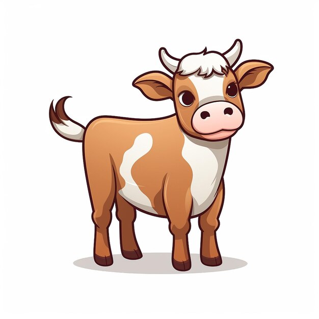 Um clipart de vaca bonito.