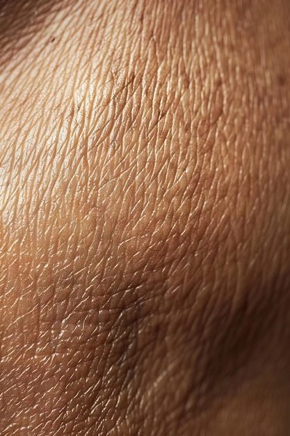 Foto um close da textura da pele humana destacando detalhes naturais