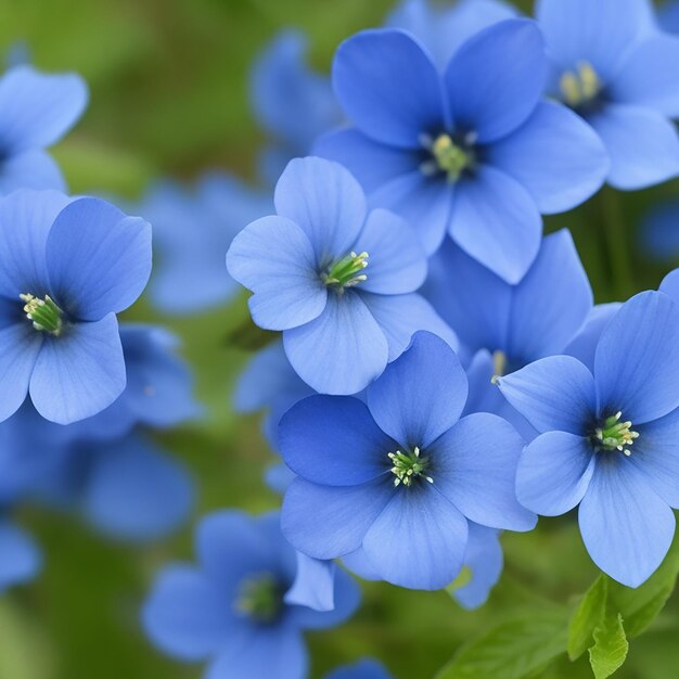 Foto um close de flores azuis