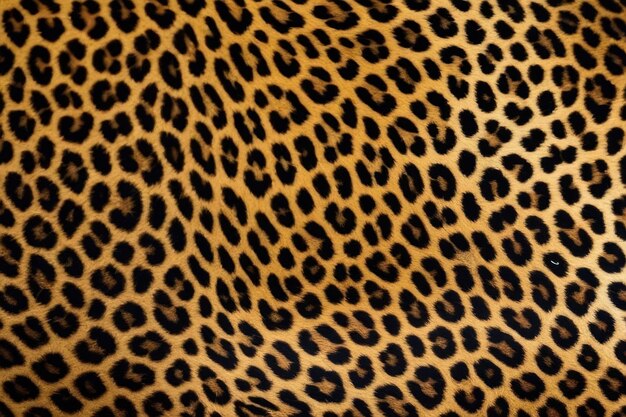 Foto um close de um leopardo com um padrão de pelagem manchada